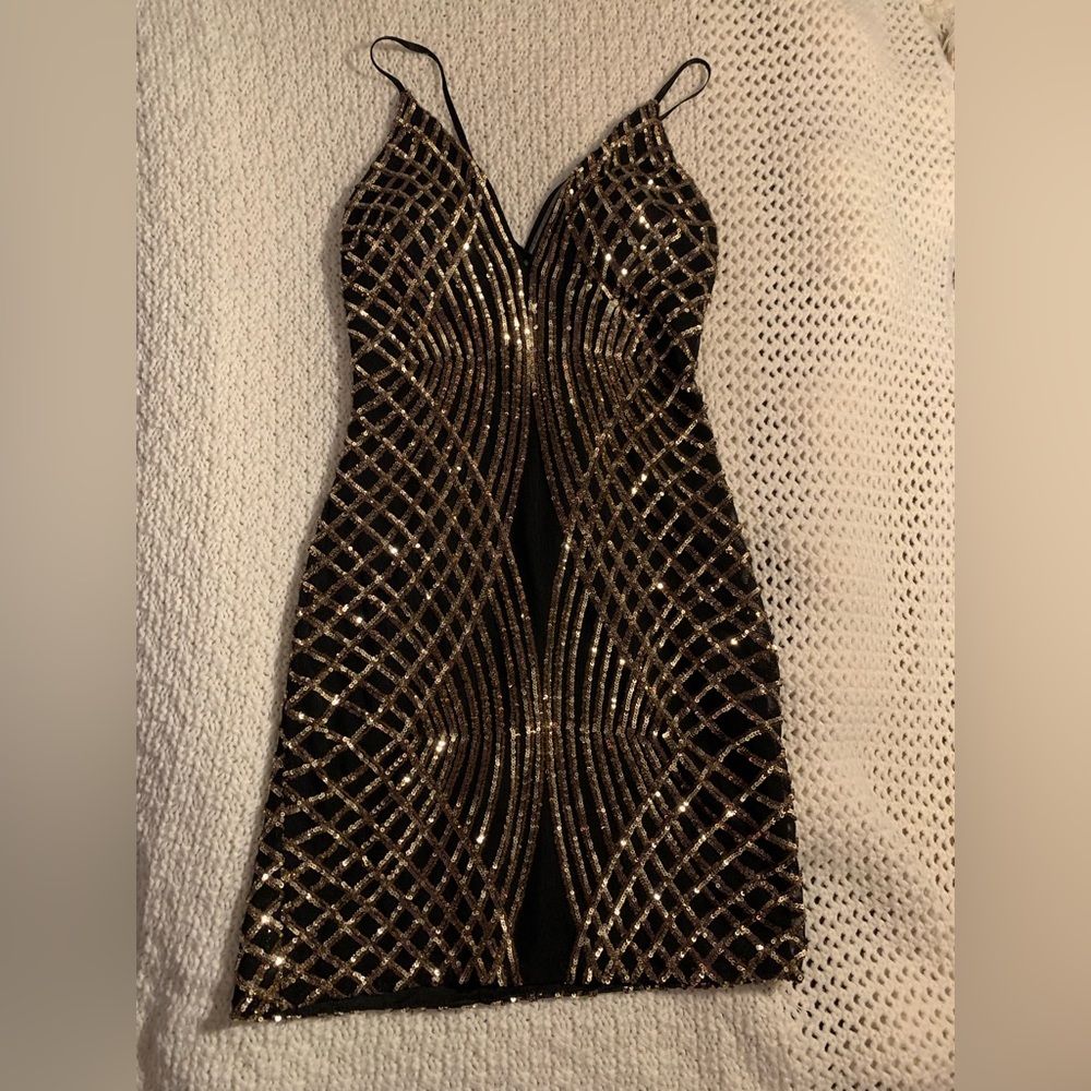 Skin tight sequin dress in great condition